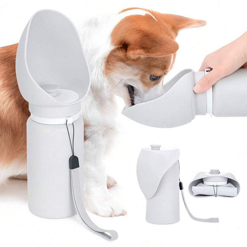 Garrafa De Água Dobrável Para Viagem De Cachorro 550ML