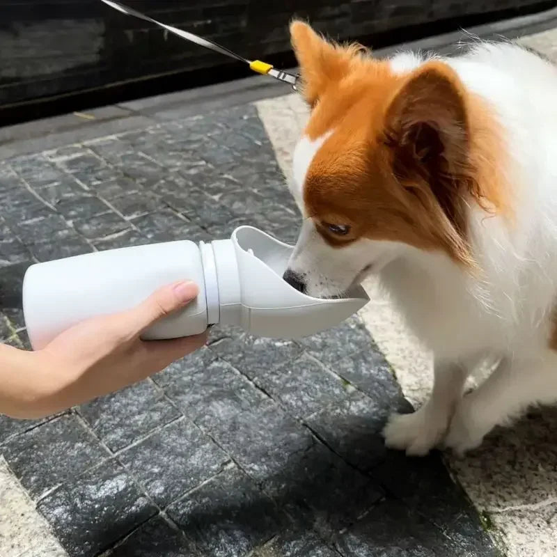 Garrafa De Água Dobrável Para Viagem De Cachorro 550ML